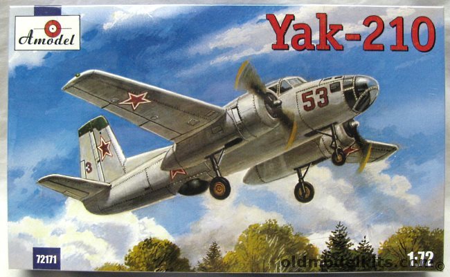 Amodel 1/72 Yak-210 - USSR Training Aircraft, 72171 plastic model kit